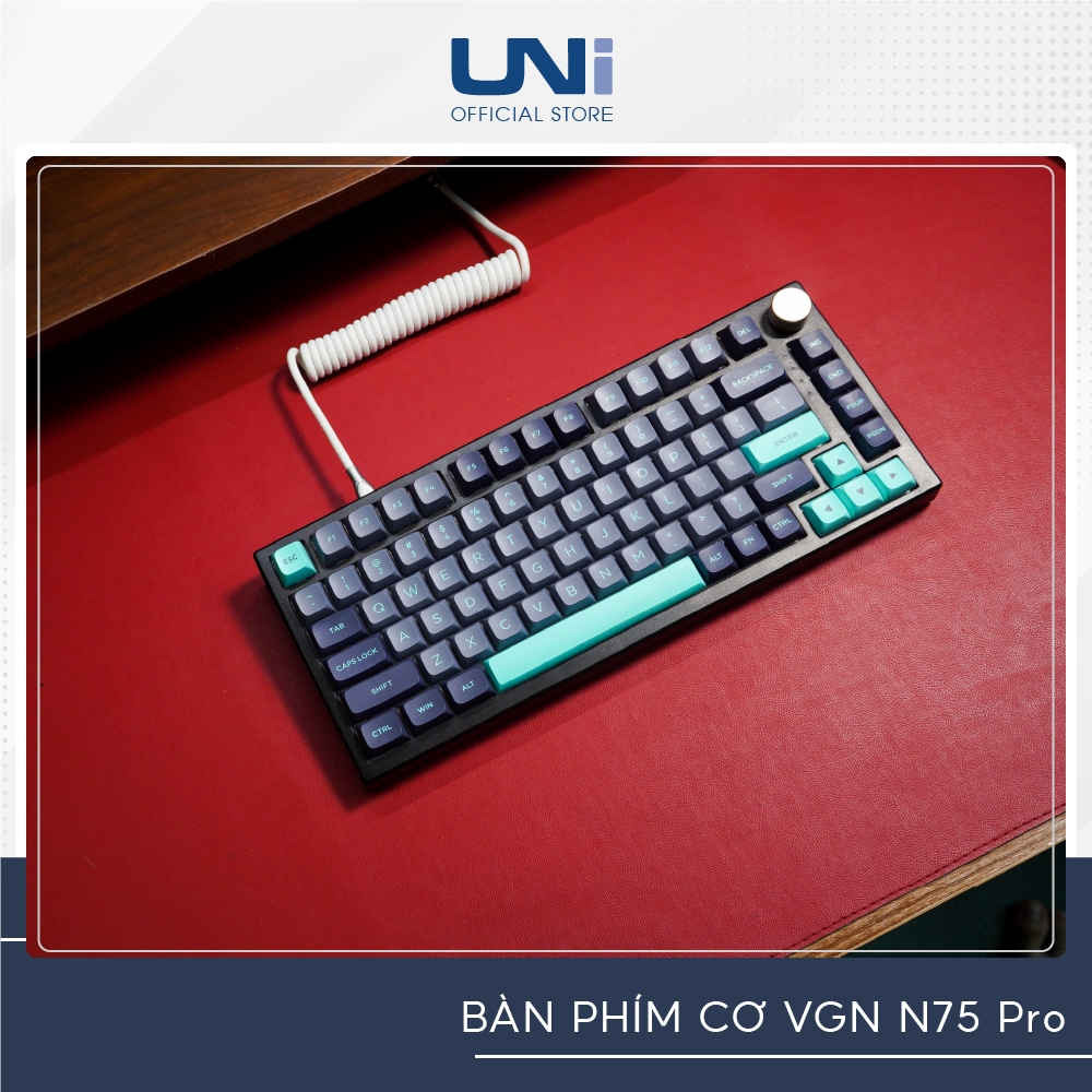 VGN N75 Pro - Bàn Phím Cơ VGN N75 Pro RGB Hotswap kết nối 3 chế độ (Núm ...