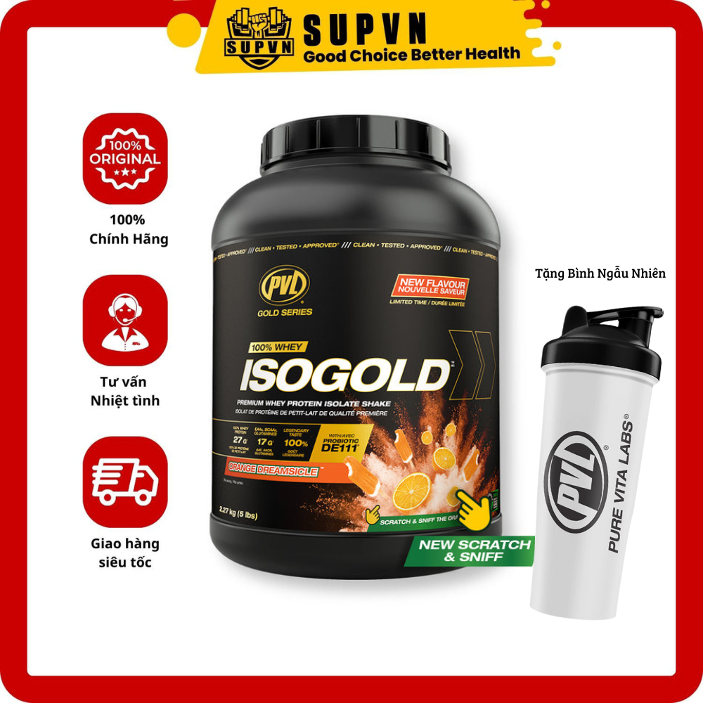 Pvl Iso Gold 5lbs 2 27kg Sữa Tăng Cơ Siêu Tinh Khiết Hấp Thu Nhanh