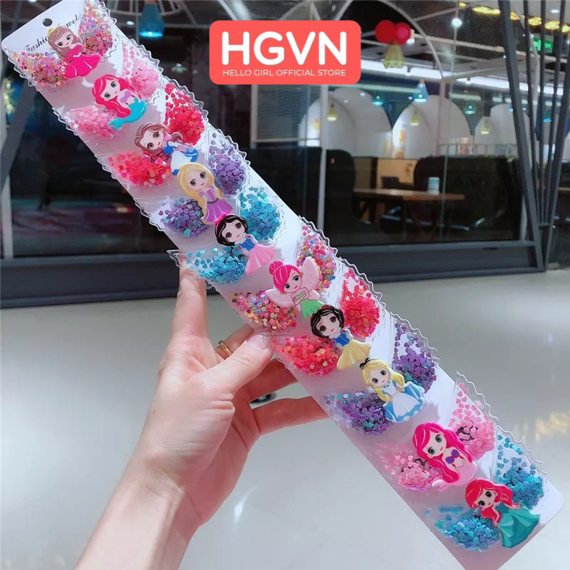 Kẹp Tóc Cổ Tích Ngọt Ngào, Kẹp Tóc Quicksand Kỳ Lân Ngọt Ngào, Phụ Kiện Tóc Mini Dễ Thương Thời Trang Bé Gái
