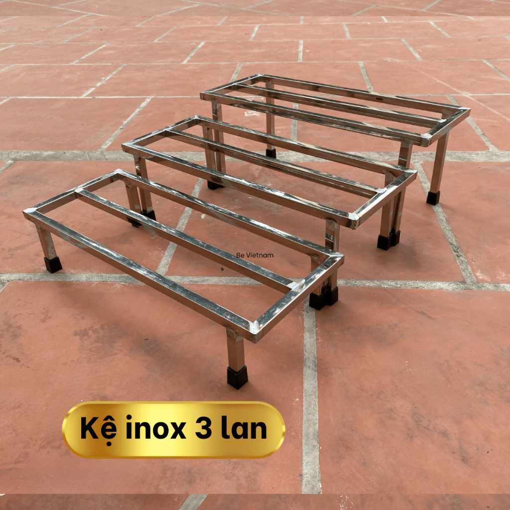 Kệ inox chậu trồng cây hoa cây cảnh, giá inox để đồ dài 50cm rộng 20cm ...