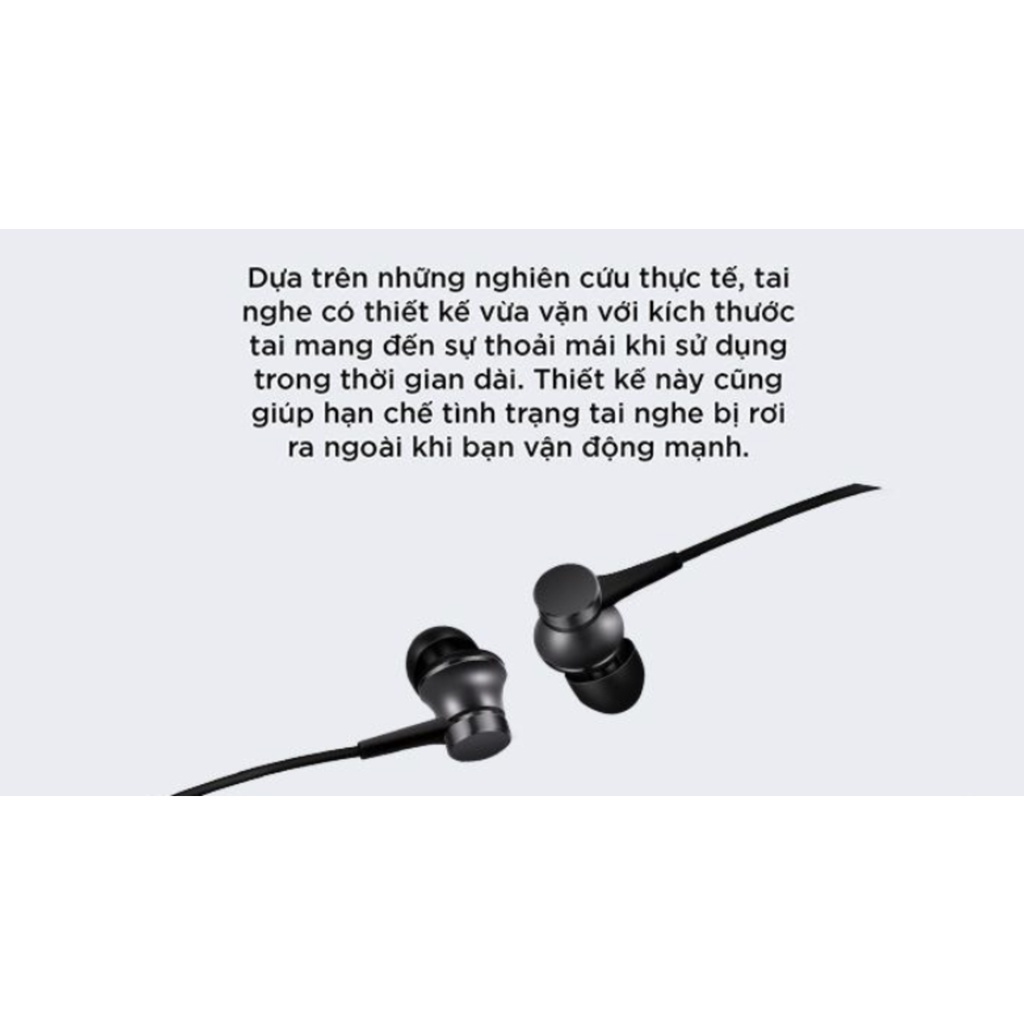 Ảnh Tai nghe nhét tai Xiaomi Mi Earphone Basic | Jack cắm 3.5mm | Hàng chính hãng | Bảo hành 6 tháng - Hàng Chính Hãng 4