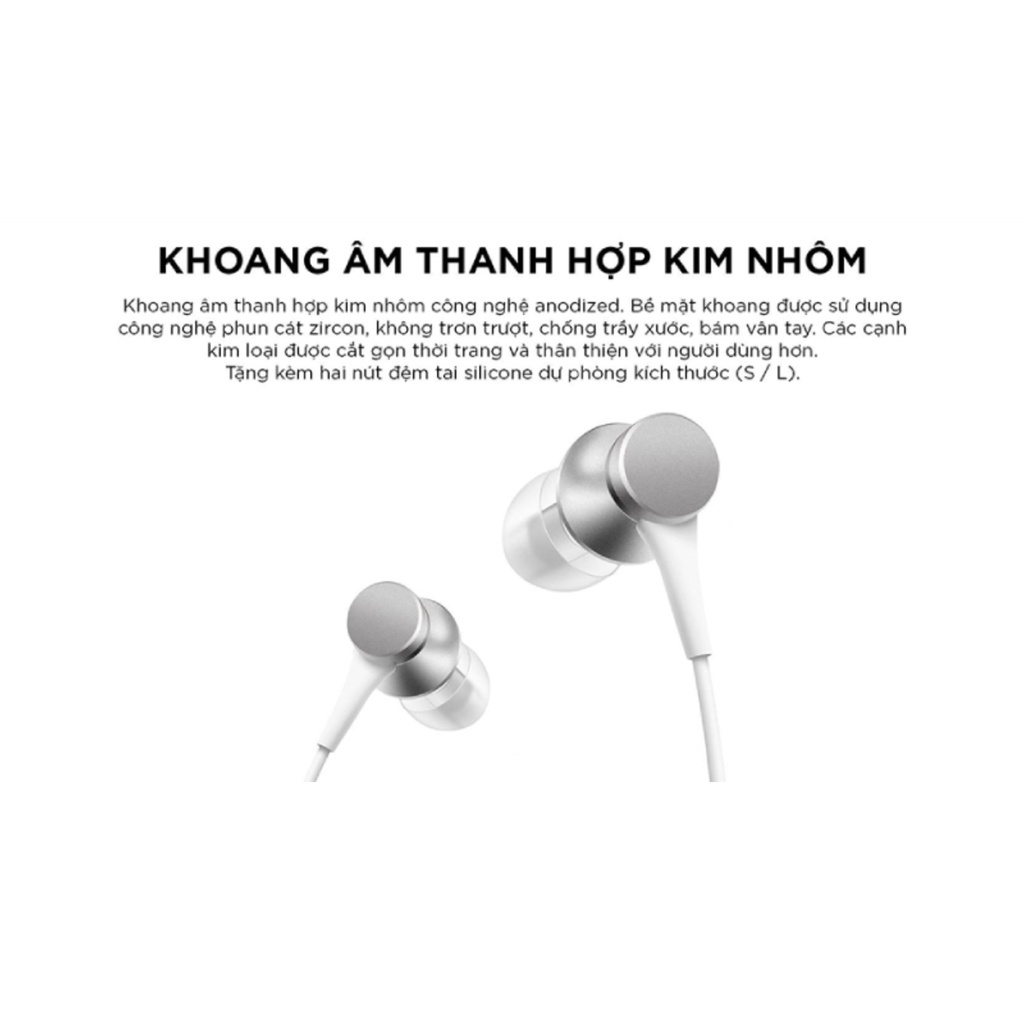 Ảnh Tai nghe nhét tai Xiaomi Mi Earphone Basic | Jack cắm 3.5mm | Hàng chính hãng | Bảo hành 6 tháng - Hàng Chính Hãng 2