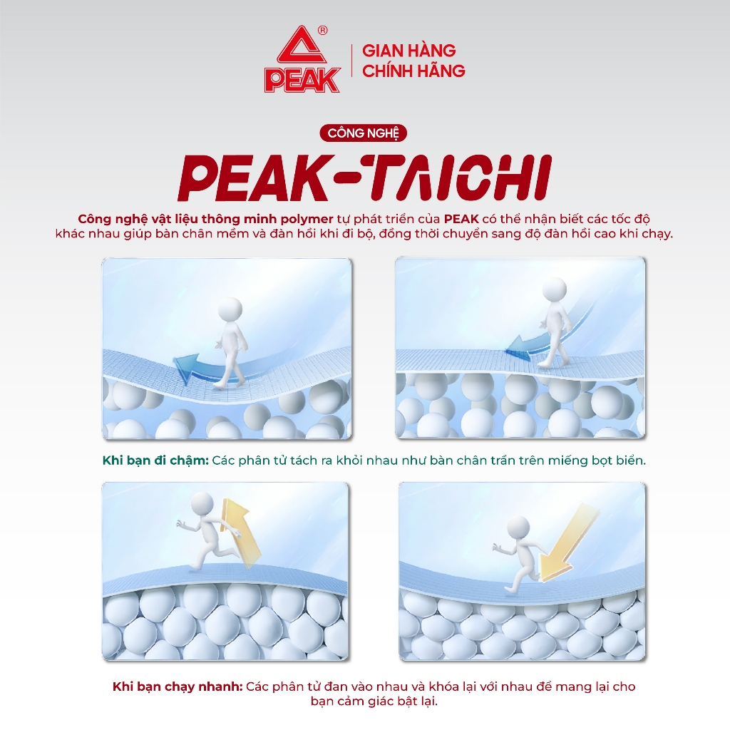Ảnh Giày Thể Thao Thời Trang Nam Nữ PEAK Casual Công nghệ Đế Taichi Siêu Nhẹ Thiết kế Basic DB420057 DB420058 2