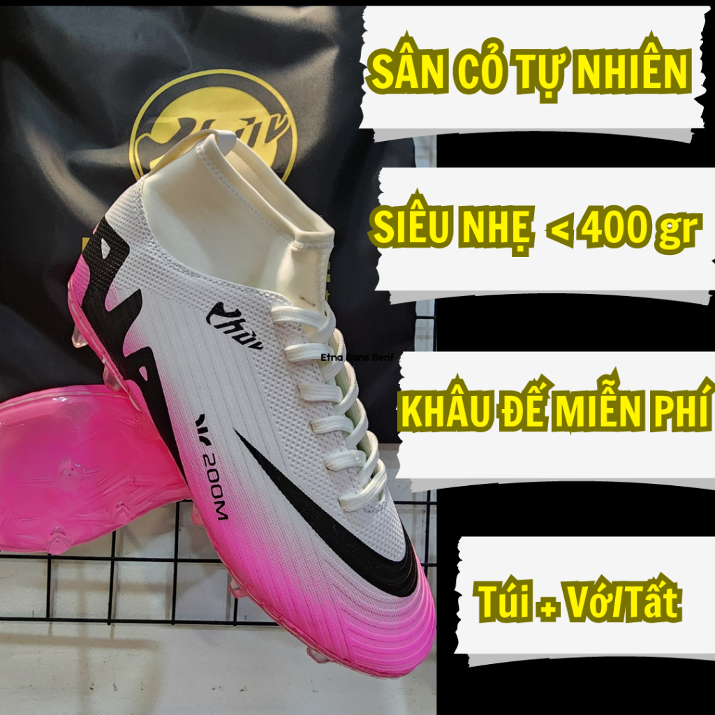 Giày đá bóng Vapor 15 Pro FG sân cỏ tự nhiên Phủi Store, Khâu Full Đế ...