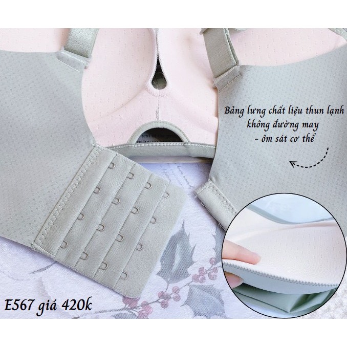 Áo ngực mút dày, ôm sát ngực, êm địu cho da E567, Đồ lót 12h