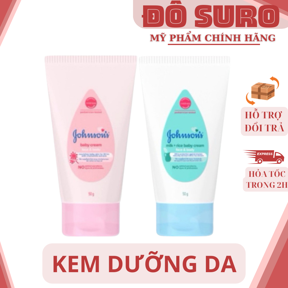Kem dưỡng da Johnson's Milk Rice Baby + Cream 50g