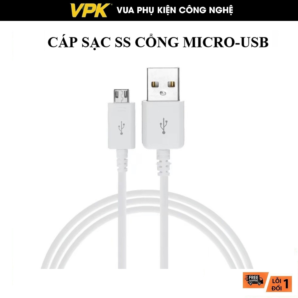 Cáp Sạc SS Cổng Micro - USB Dành Cho Máy SS Note 4 5 7, Galaxy S4 S5 S6 ...