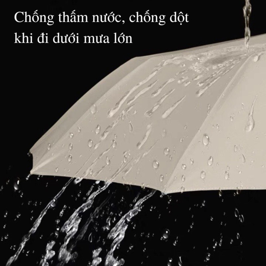 Ảnh Dù 24 Nan Huy Tưởng Chất Liệu Polyester Chống Thấm, Đường Kính 104cm, Gấp Gọn 40cm 3