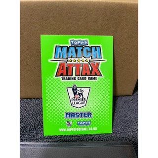 Thẻ Cầu Thủ Bóng Đá Match Attax Master Trophy 🏆 Card 101 101 2010/11 10/11( Super Rare )