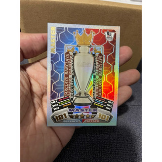 Thẻ Cầu Thủ Bóng Đá Match Attax Master Trophy 🏆 Card 101 101 2011/12 11/12 ( Super Rare )