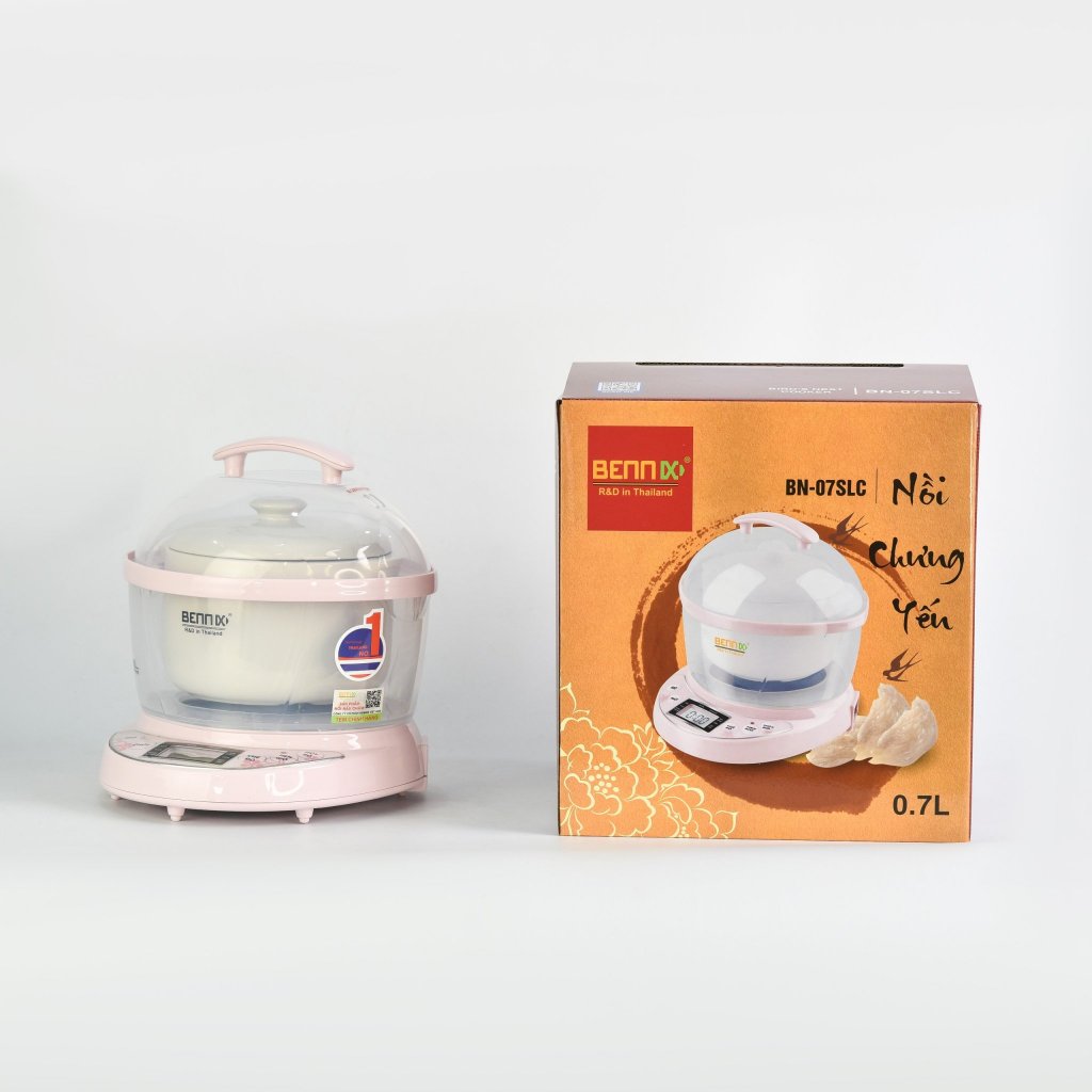 Nồi chưng yến dung tích 0.7 lít Bennix BN-0.7SLC thố sứ - Hàng Chính hãng