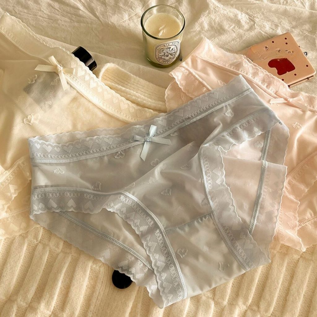 Quần lót nữ băng lụa đáy lót hai lớp cotton mỏng nhẹ thoáng khí co giãn siêu tôn dáng LANIXA L2433