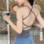 Áo 3 lỗ nữ đan dây sau lưng có mút ngực nhiều màu DUY LINH áo croptop hở lưng đi biển cực xinh DL06L