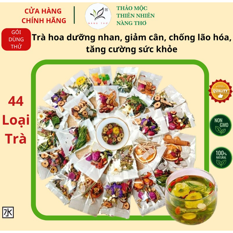 41 Vị Trà Dưỡng Nhan – Trà Thảo Mộc – Trà Hoa – Thảo Mộc Thiên Nhiên – Thanh Nhiệt – Giảm Cân – Đẹp Da- An Thần