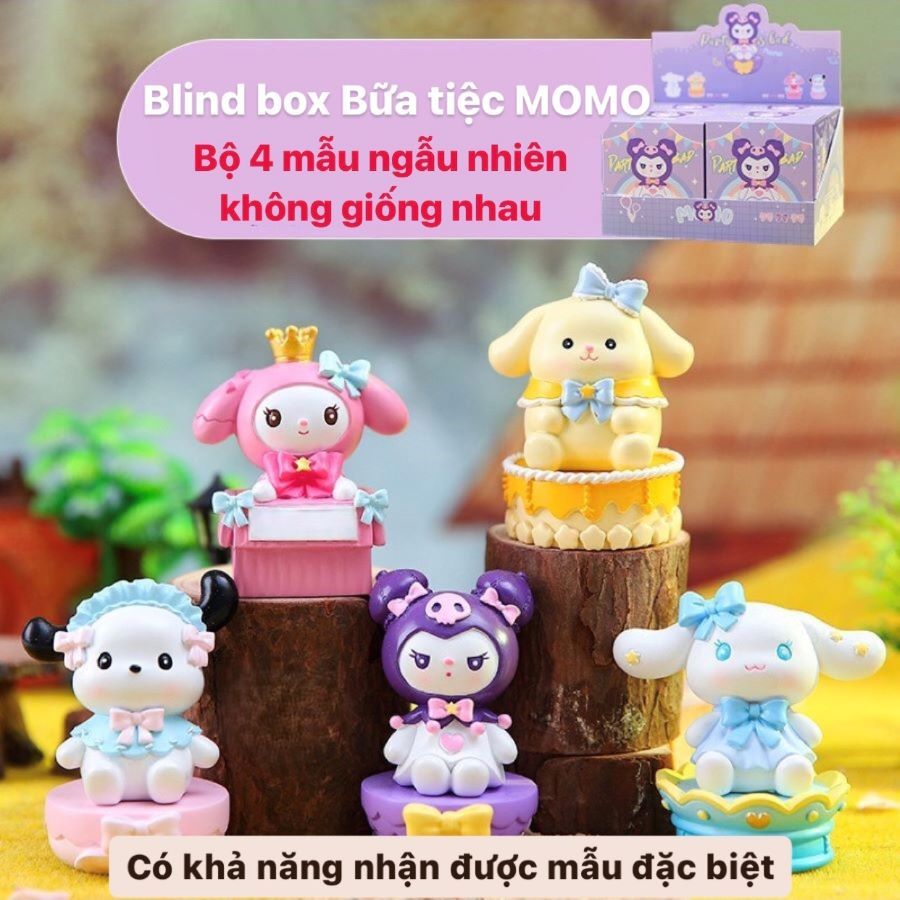 [KHÁCH MỚI GIẢM GIÁ] BỮA TIỆC MOMO 1 hộp blind box bất kì mô hình mini ...