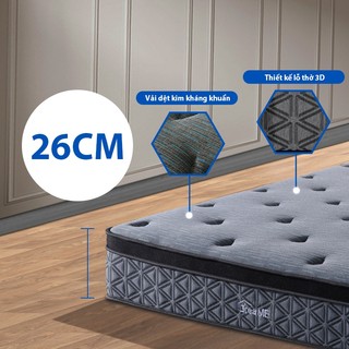 Nệm lò xo 26cm KADE Home Goods Mattress độc lập  Dành riêng cho khách sạn 5 sao Mát mẻ và thoáng khí