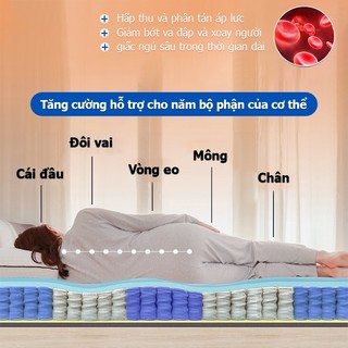 Nệm lò xo 26cm KADE Home Goods Mattress độc lập  Dành riêng cho khách sạn 5 sao Mát mẻ và thoáng khí