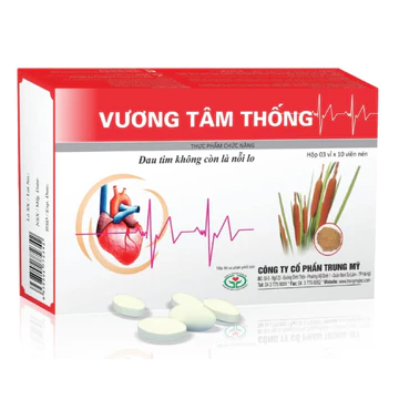 Viên nén Vương Tâm Thống hỗ trợ đau thắt tim mạch (3 vỉ x 10 viên)