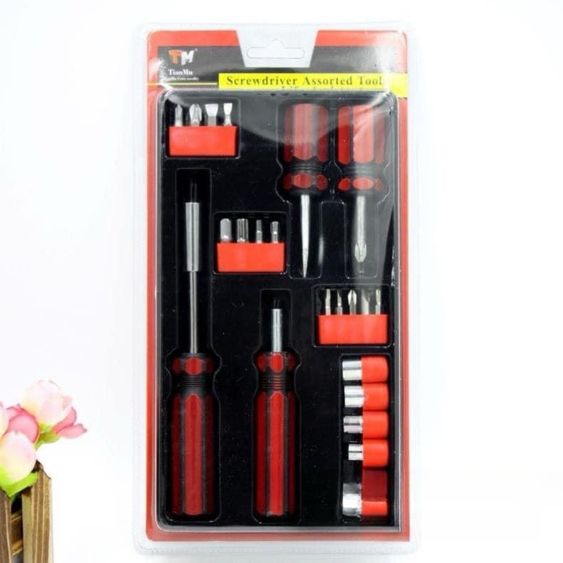 Bộ dụng cụ tua vít sửa chữa gồm 8 món đa năng nguyên hộp cực kì tiện lợi cho gia đình