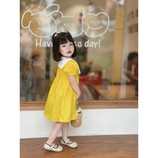 Váy Hè Bé Gái , Đầm Bé Gái Dáng suông xòe hoạ tiết Thêu Thỏ Xinh Xắn cho bé 9-26kg 1-6 N0127