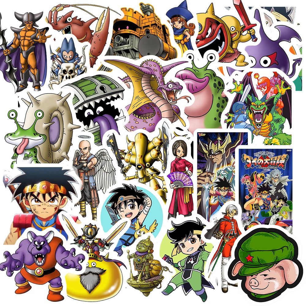 Set 50 Miếng Dán Sticker Hình DẤU ẤN RỒNG THIÊNG - Chống Thấm Nước Đa ...