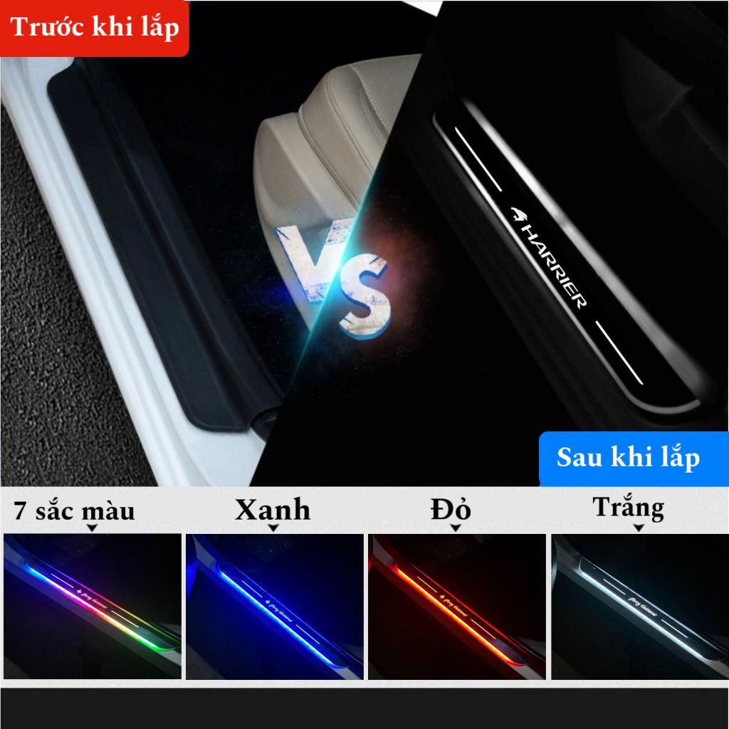 Đèn led Toyota HARRIER Dải bệ bàn đạp chào mừng của streamer(loại nối ...