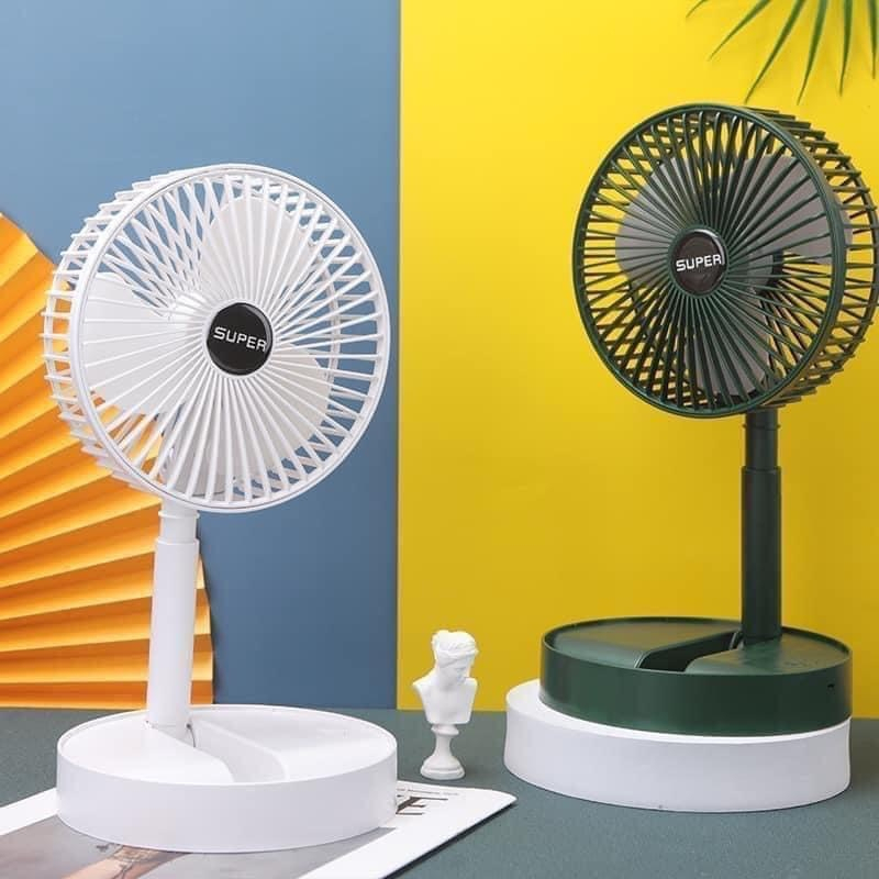 Quạt tích điện,quạt tích điện mini, quạt tích điện gấp gọn cao cấp super