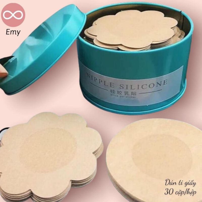 hộp 60 miếng dán ti giấy hình hoa sử dụng 1 lần | Shopee Việt Nam