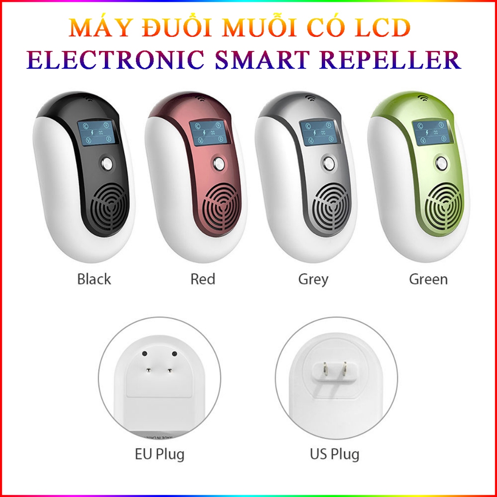 Máy Đuổi Muỗi, Gián Và Côn Trùng Electronic Smart Repeller Có Lcd Thế ...