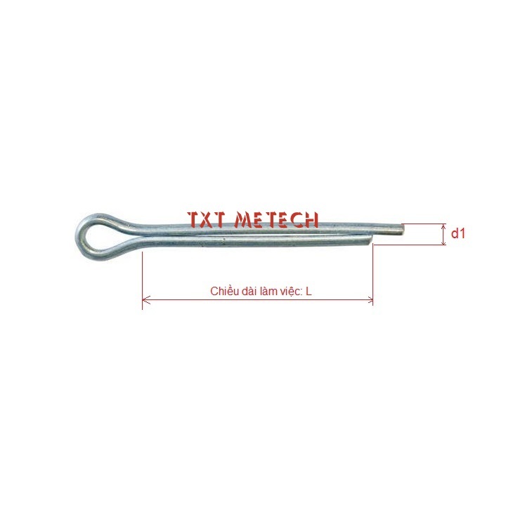 Chốt chẻ mạ kẽm phi 1.5 đến phi 8mm | Shopee Việt Nam