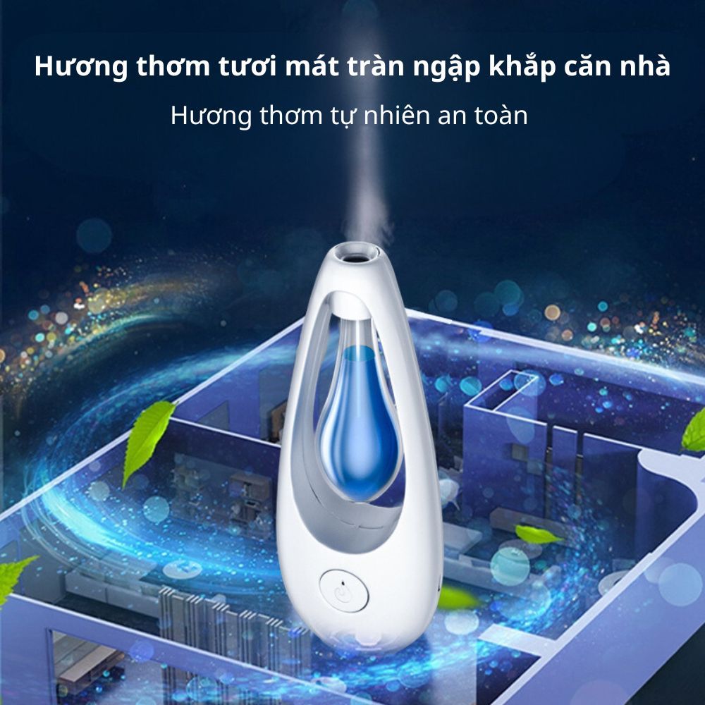 Máy Xông Thơm Phòng Tự Động Varomas Để Bàn Treo Tường Máy Xông Tinh Dầu Phòng Nước Hoa Thơm Phòng Pin Sạc KT99 50ml