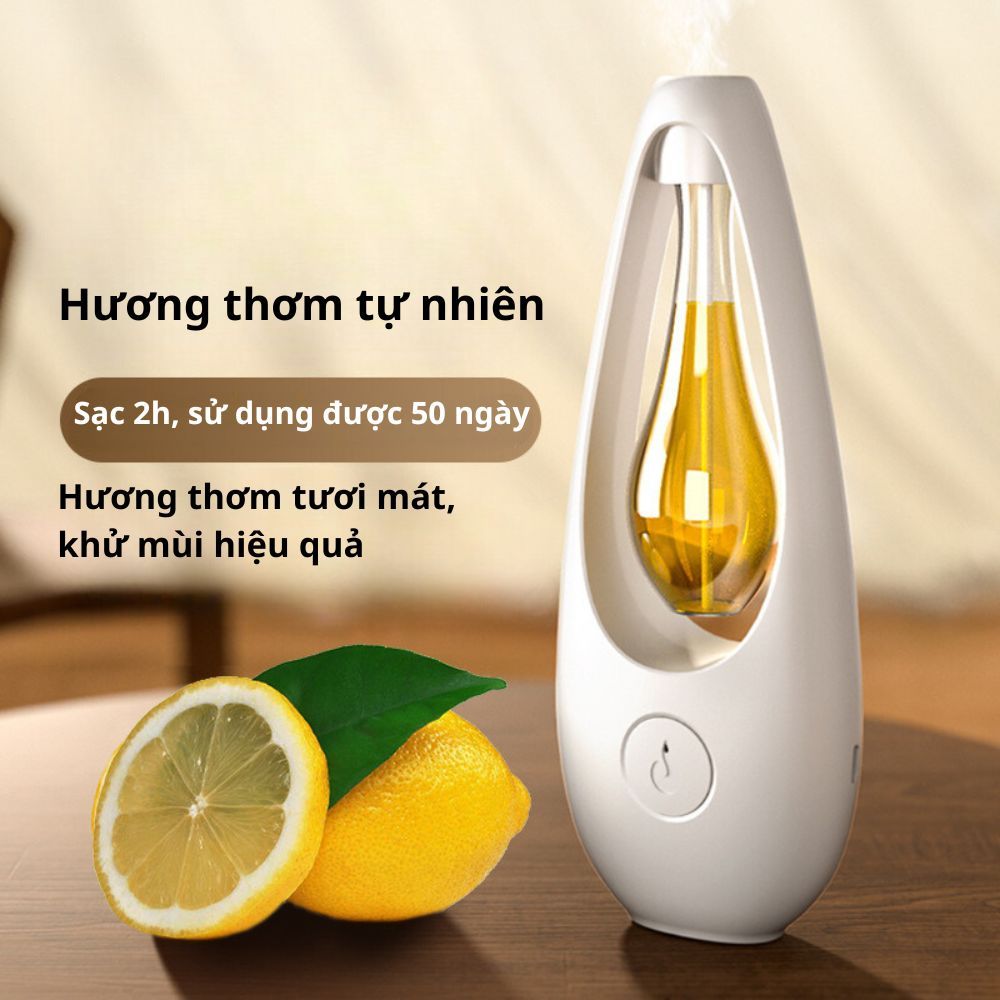 Máy Xông Thơm Phòng Tự Động Varomas Để Bàn Treo Tường Máy Xông Tinh Dầu Phòng Nước Hoa Thơm Phòng Pin Sạc KT99 50ml
