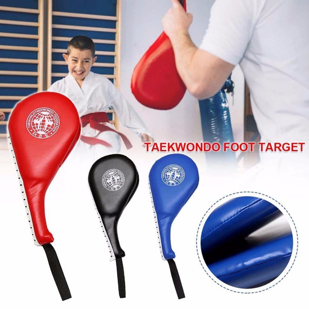 Ảnh Đích Đá Cầm Tay Tập Võ Thuật Taekwondo, Vovinam, Karatedo, Boxing Bọc Da PU Cao Cấp Kêu To Chính Hãng Amalife 4