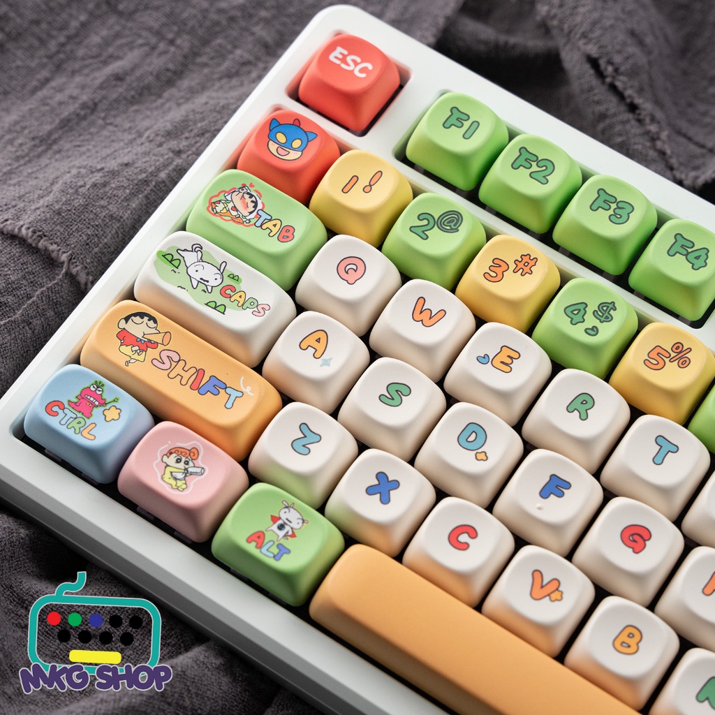 Bộ nút bàn phím cơ | Keycap Shin Bút Chì | MOA profile | PBT dyesub ...