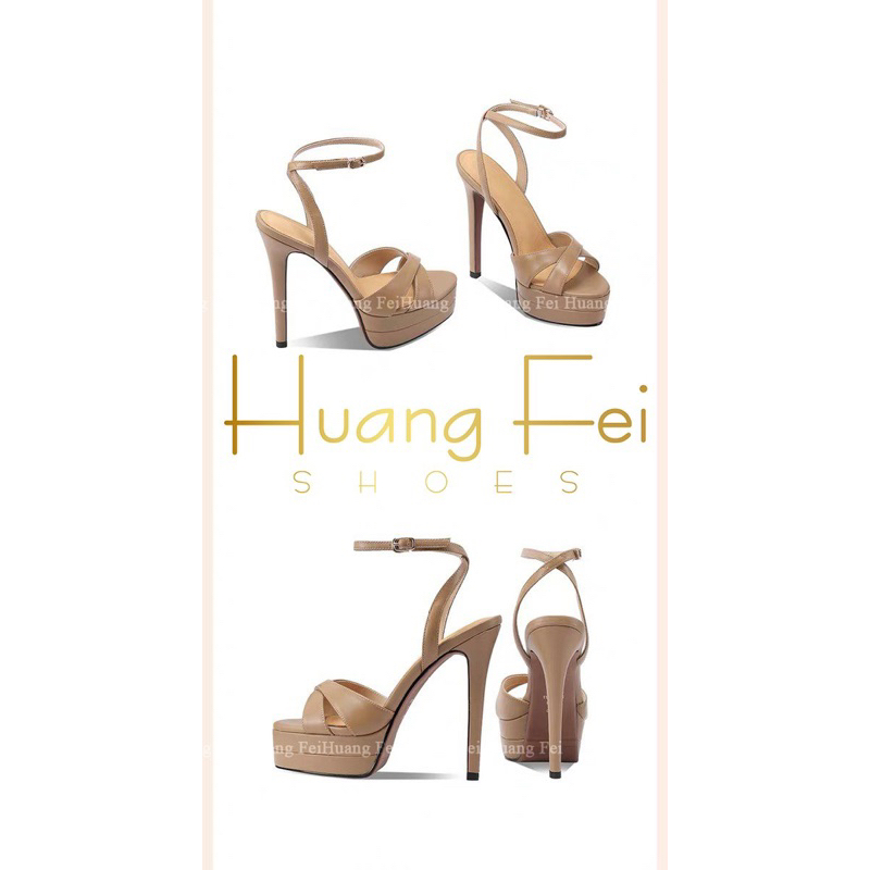 Dan cao gót đúp mũi cao 12cm HF66