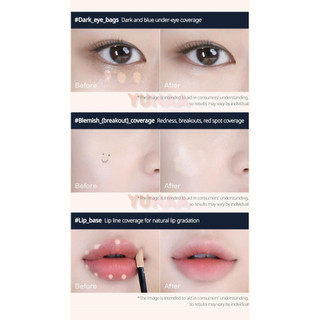 [Y221] Kem Che Khuyết Điểm PERIPERA Double Longwear Cover Concealer