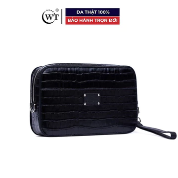 Men's Handheld Cowhide Clutch WT Leather STAMP
