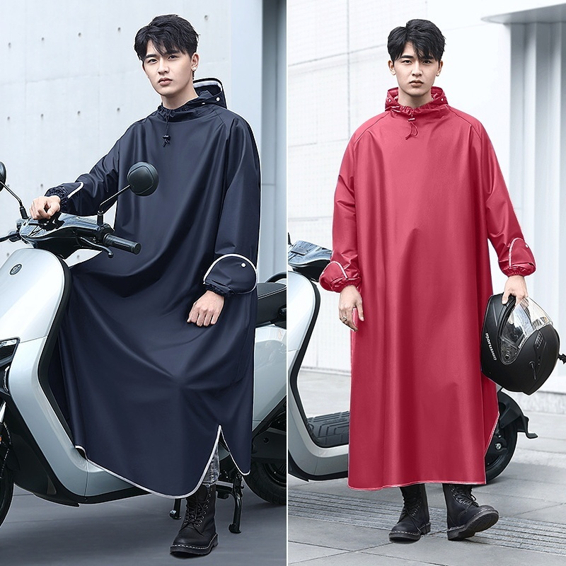 Áo Mưa Phong Cách Nhật Bản Có Kính Chắn Nước Dễ Dàng Sử Dụng Vải Dày Cao Cấp Chống Thấm Nước