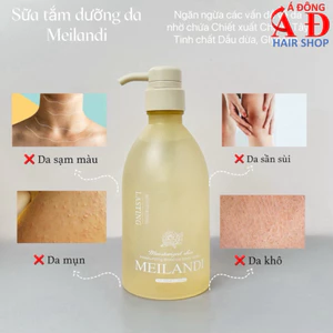 Sữa Tắm Rửa Mặt 2 in 1 Tạo Bọt Mịn Sạch Sâu Hoa Trà Nhật Bản Meilandi