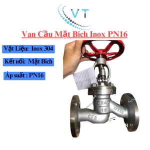 Van cầu hơi PN16 inox 304, đủ size DN50 - DN65 - DN80 - DN100