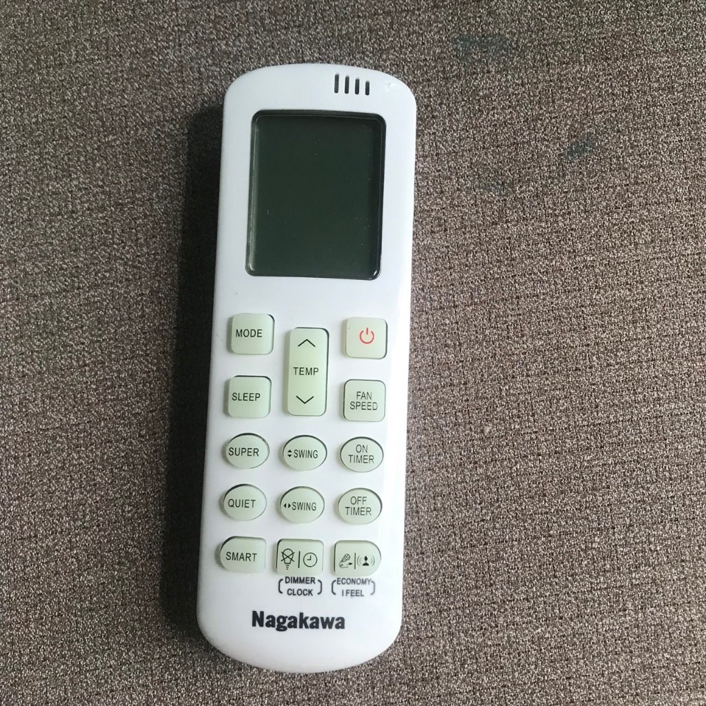 Điều khiển điều hòa nagakawa, Remote máy lạnh nagakawa được chọn mẫu - Tặng kèm pin !