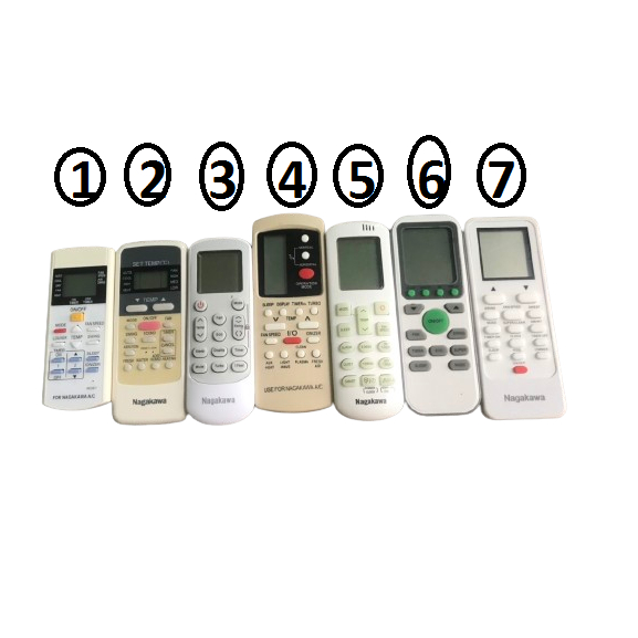 Điều khiển điều hòa nagakawa, Remote máy lạnh nagakawa được chọn mẫu - Tặng kèm pin !