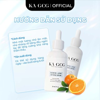 [Sale cận date] Tinh chất dưỡng da BLEMISH + ACNE DEFENSE giúp ngừa mụn, giảm thâm 30ML KA GCG