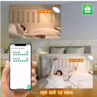 Công tắc cảm ứng wifi Hunonic Datic - 2 nút kèm 1 ổ cắm điều khiển kiểm soát trên điện thoại !