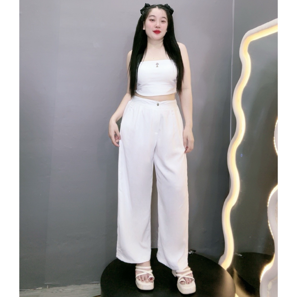 Quần Dài Ống Suông Rộng Bigsize(60kg - 95kg)Lưng Cao 1 Khuy Chất Vải Tuyết Mưa Cao Cấp MẪ QS