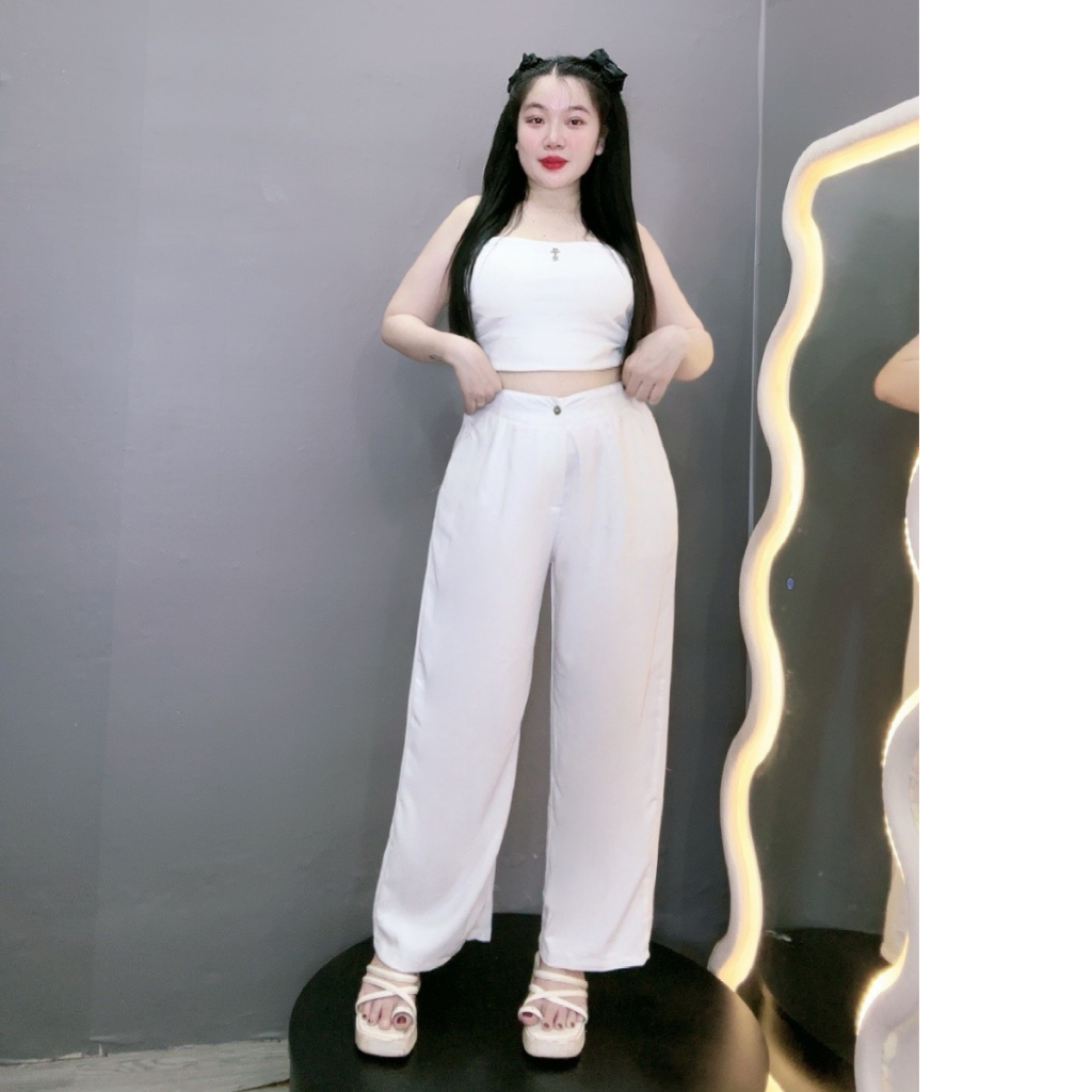 Quần Dài Ống Suông Rộng Bigsize(60kg - 95kg)Lưng Cao 1 Khuy Chất Vải Tuyết Mưa Cao Cấp MẪ QS
