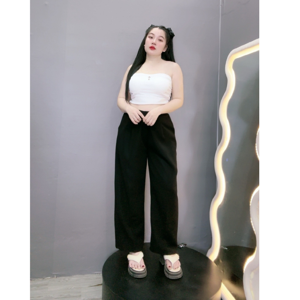 Quần Dài Ống Suông Rộng Bigsize(60kg - 95kg)Lưng Cao 1 Khuy Chất Vải Tuyết Mưa Cao Cấp MẪ QS