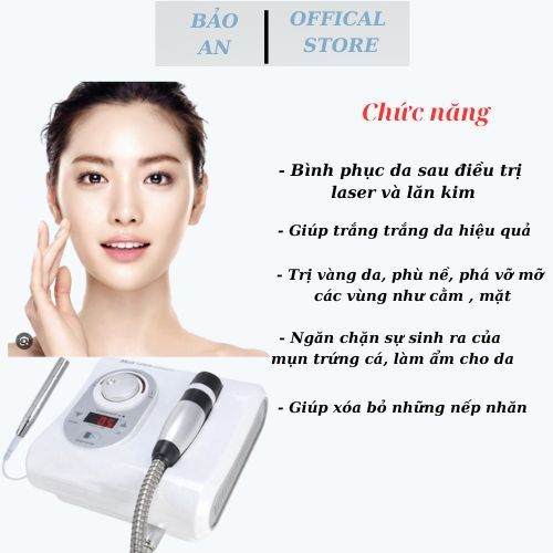 Máy Điện Di Skin Cool, Điện Di D-Cool Thiết Bị Chăm Sóc Da Không Xâm Lấn, Chế Độ Nóng Lạnh Chuyên Sâu Loại 1