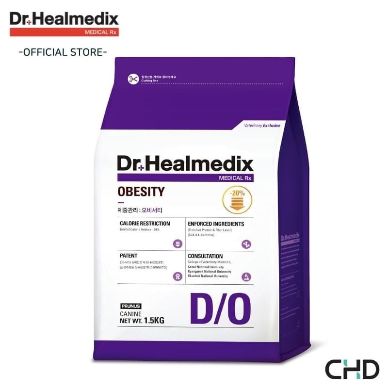 1.5kg THỨC ĂN HẠT KHÔ QUẢN LÍ CÂN NẶNG CHO CHÓ - DR. HEALMEDIX OBESITY