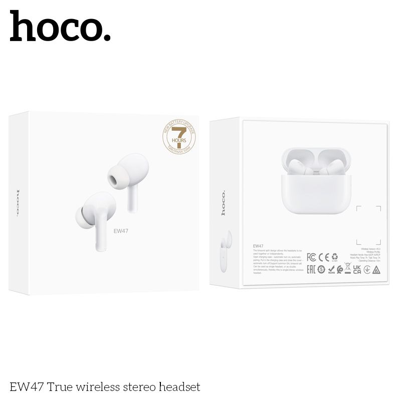 Tai nghe Bluetooth hoco EW47 nghe nhạc ,đàm thoại cảm ứng chạm.